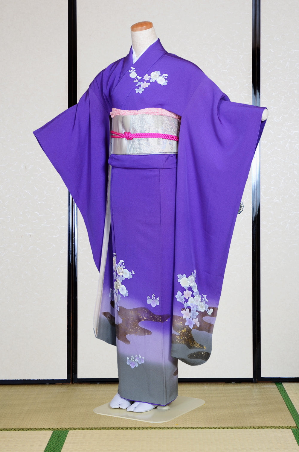 Long-sleeved kimono 6 items set / Furisode / FK#2-073