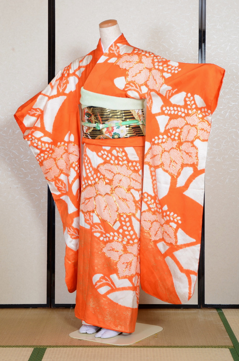 Long-sleeved kimono 6 items set / Furisode / FK#2-261