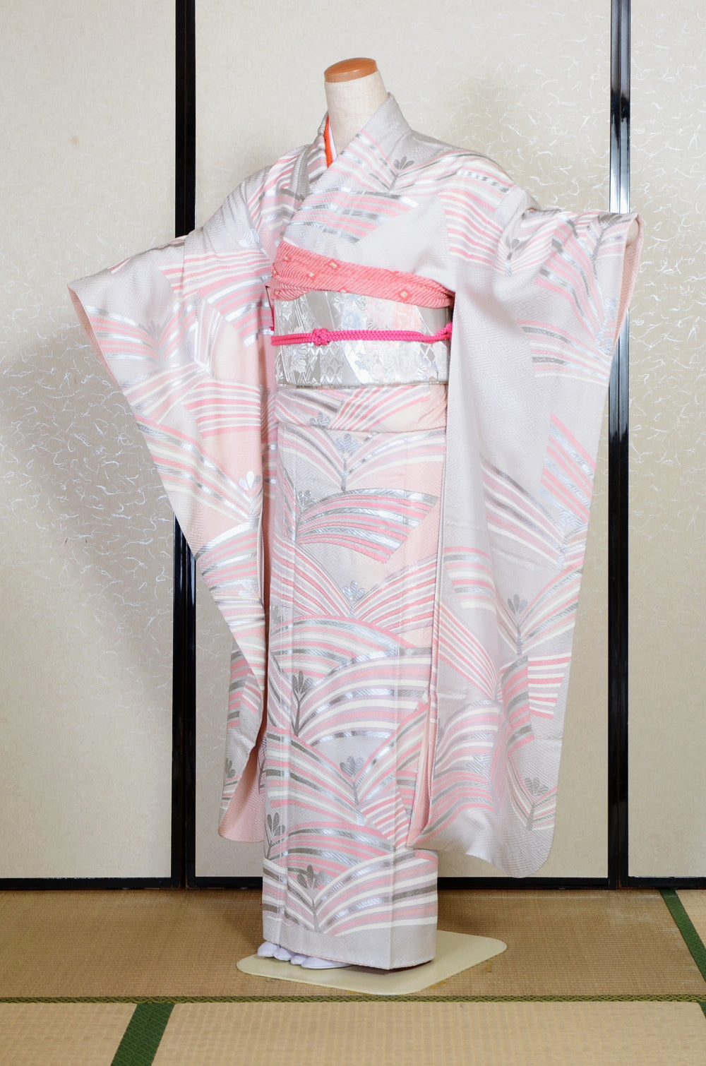 Long-sleeved kimono 6 items set / Furisode / FK#2-312