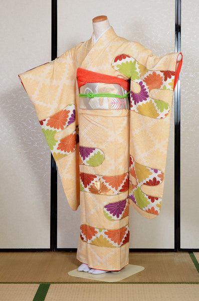 Long-sleeved kimono 6 items set / Furisode / FK#2-344