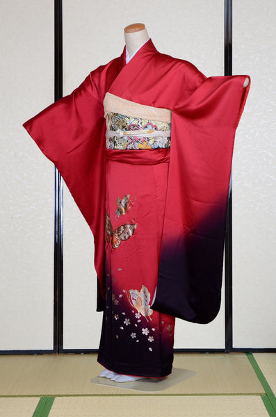 Long-sleeved kimono 6 items set / Furisode / FK#2-340