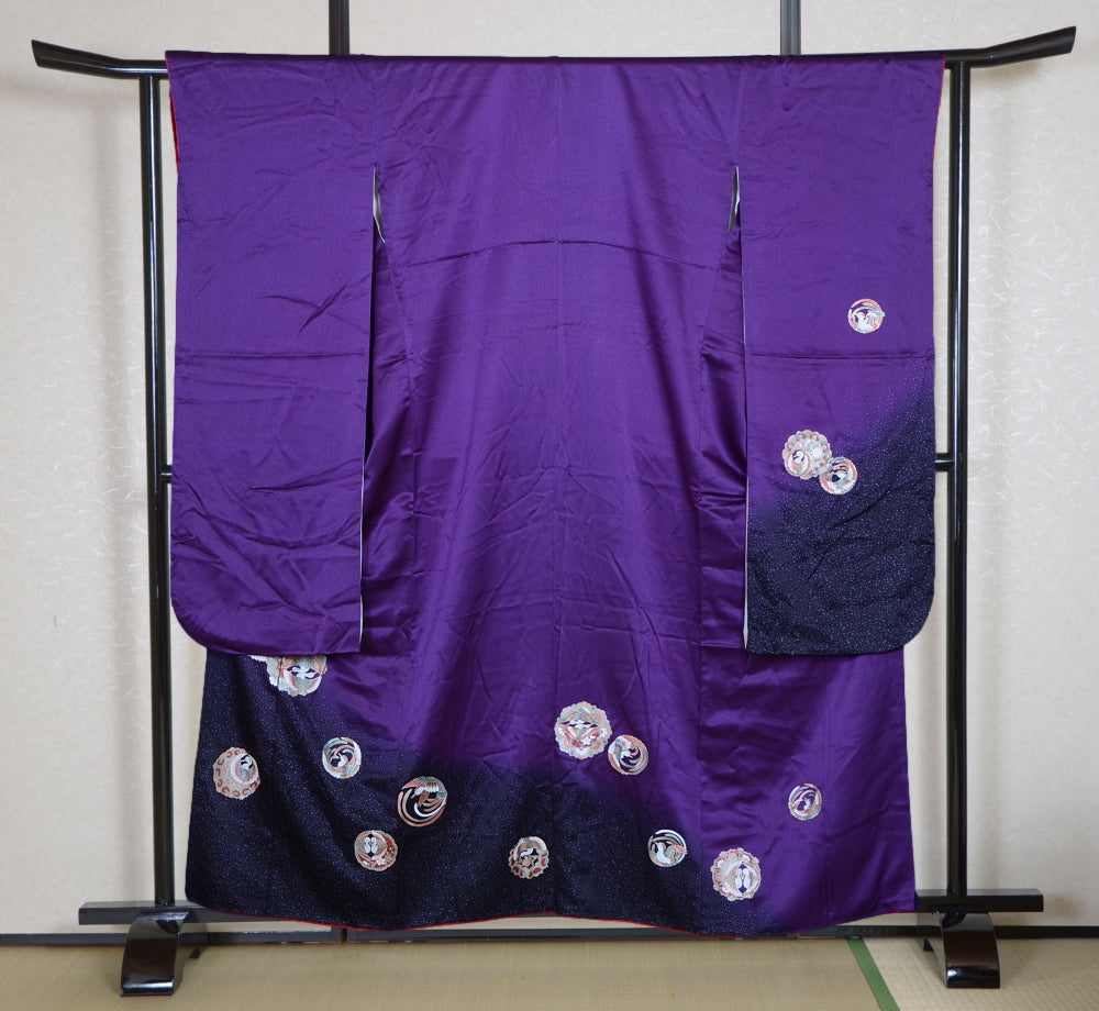 Long-sleeved kimono 6 items set / Furisode / FK#2-202