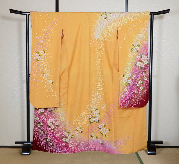 Long-sleeved kimono 6 items set / Furisode / FK#2-339