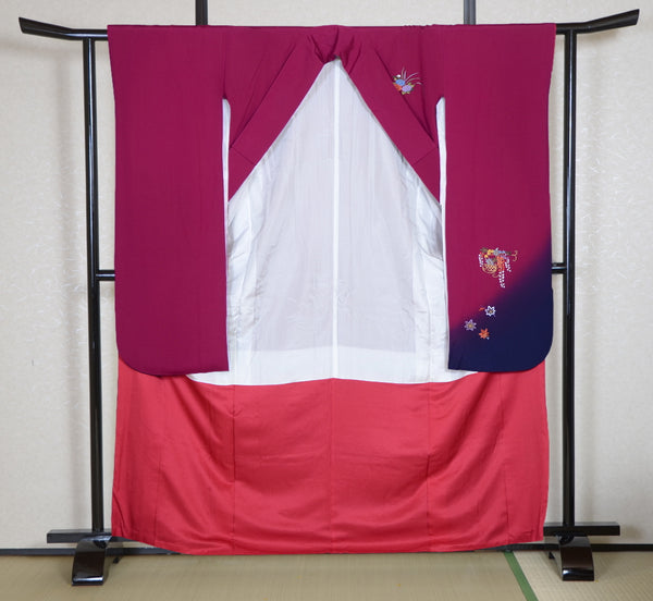 Long-sleeved kimono 6 items set / Furisode / FK#1-972