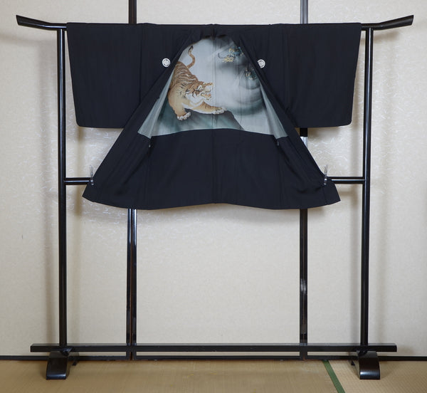 Jacket, kimono, hakama set / JKH #1-489 With Tiger & Dragon Haori