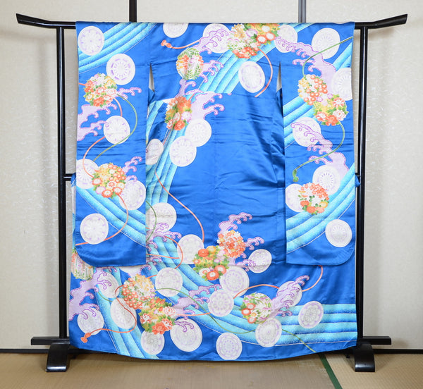 Long-sleeved kimono 6 items set / Furisode / FK#2-288