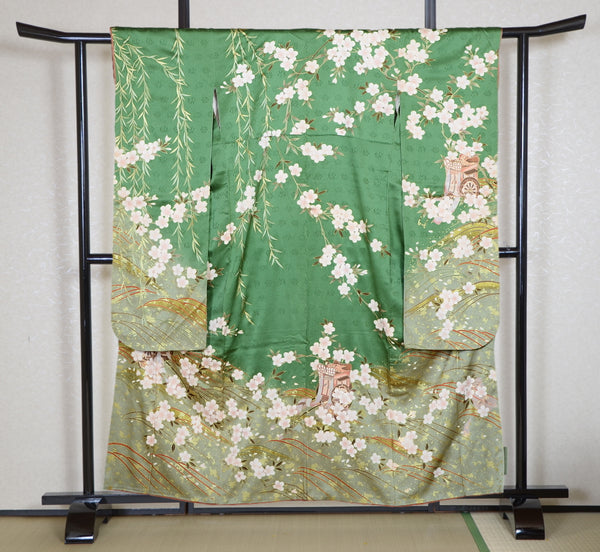 Long-sleeved kimono 6 items set / Furisode / FK#2-306