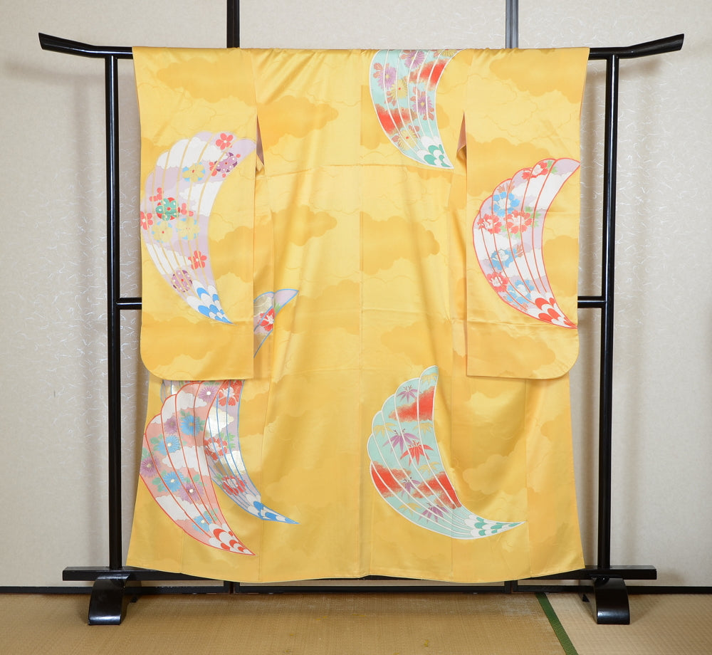 Long-sleeved kimono 6 items set / Furisode / FK#2-346