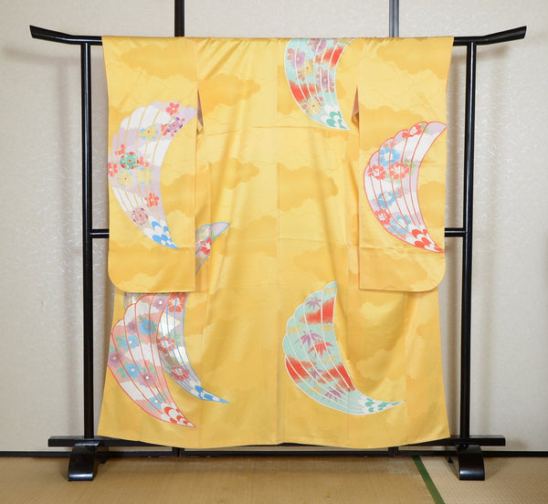 Long-sleeved kimono 6 items set / Furisode / FK#2-346