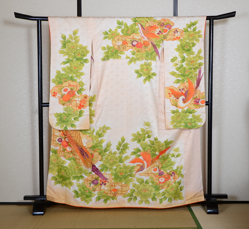 Long-sleeved kimono 6 items set / Furisode / FK#1-945