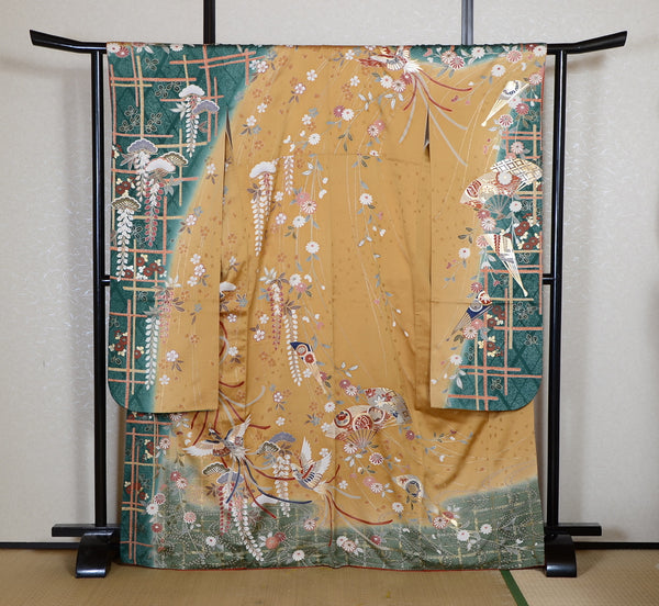 Long-sleeved kimono 6 items set / Furisode / FK#2-331