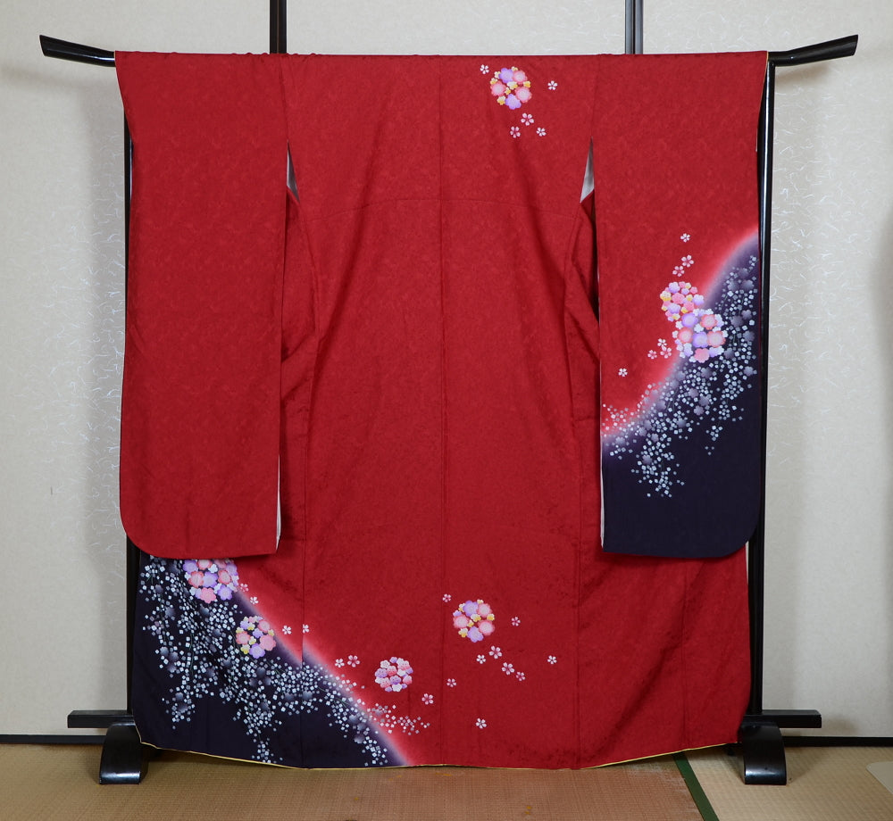 Long-sleeved kimono 6 items set / Furisode / FK#2-169