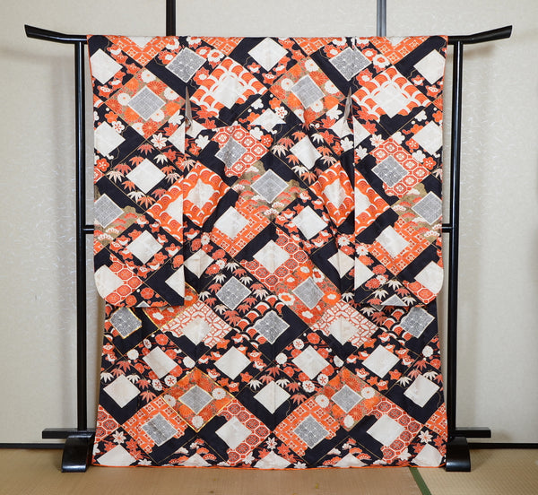 Long-sleeved kimono 6 items set / Furisode / FK#2-342