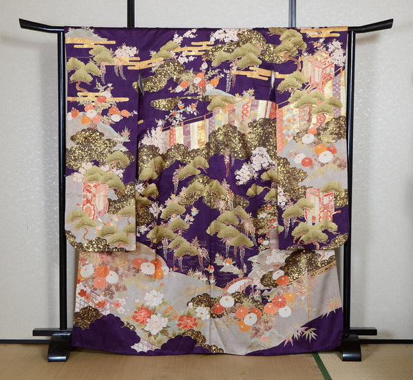 Long-sleeved kimono 6 items set / Furisode / FK#2-315