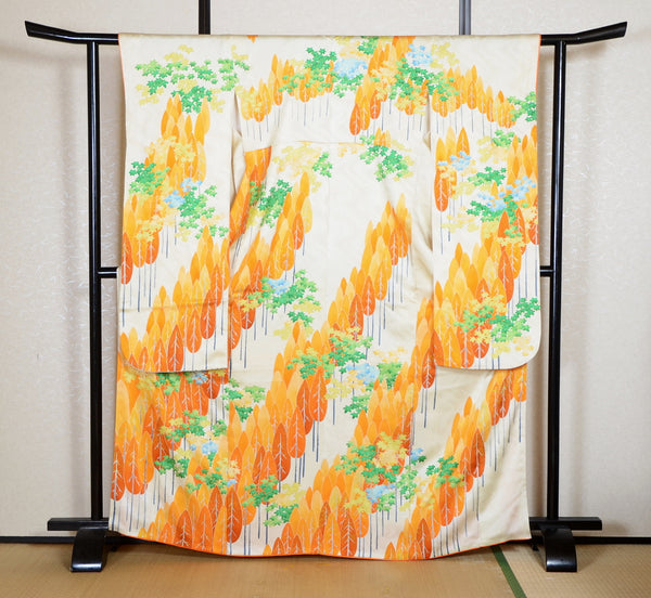 Long-sleeved kimono 6 items set / Furisode / FK#2-286