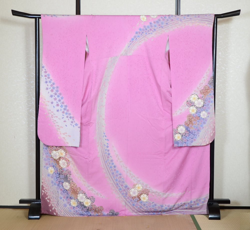 Long-sleeved kimono 6 items set / Furisode / FK#2-172