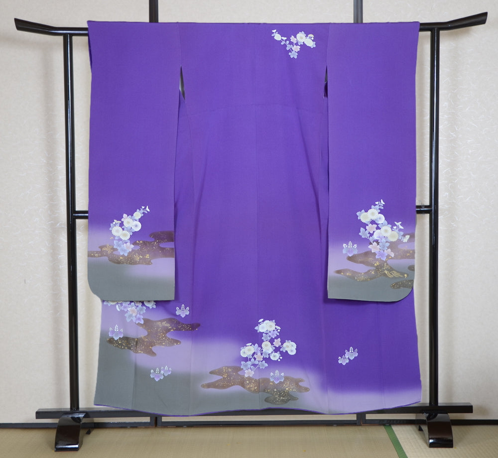 Long-sleeved kimono 6 items set / Furisode / FK#2-073