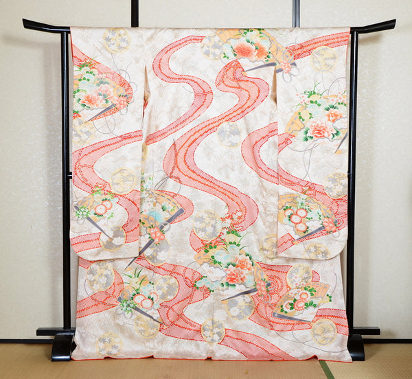 Long-sleeved kimono 6 items set / Furisode / FK#2-337