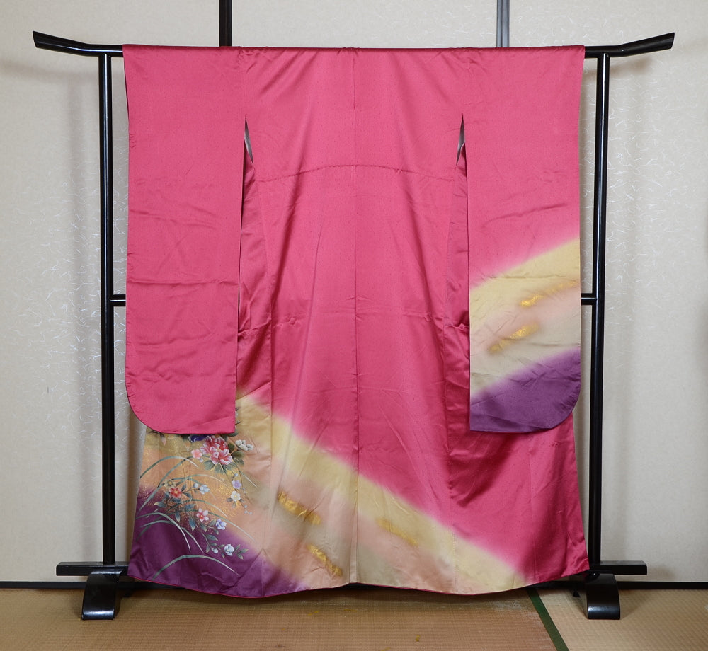 Long-sleeved kimono 6 items set / Furisode / FK#2-330
