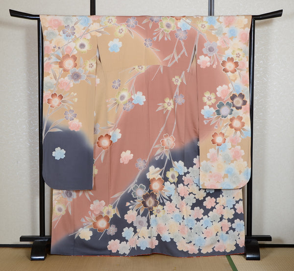 Long-sleeved kimono 6 items set / Furisode / FK#2-241