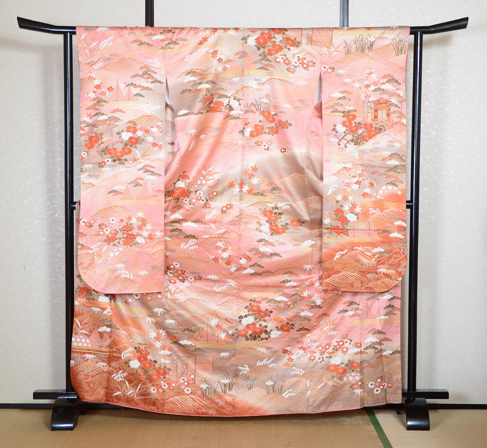 Long-sleeved kimono 6 items set / Furisode / FK#2-294