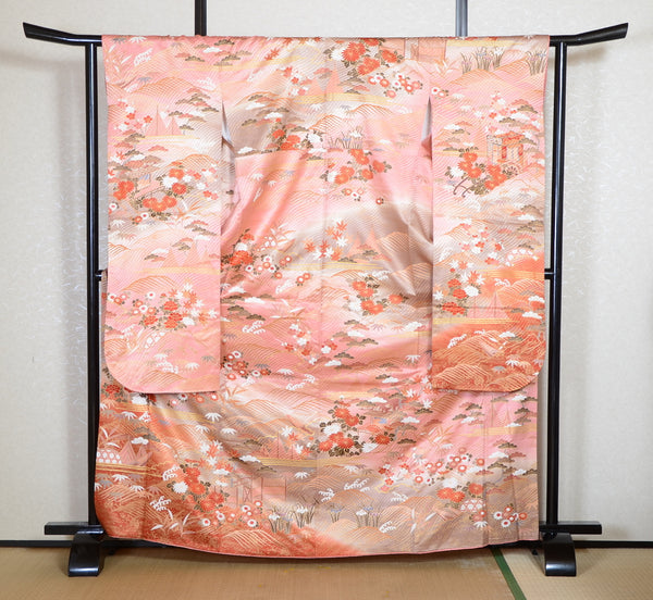 Long-sleeved kimono 6 items set / Furisode / FK#2-294