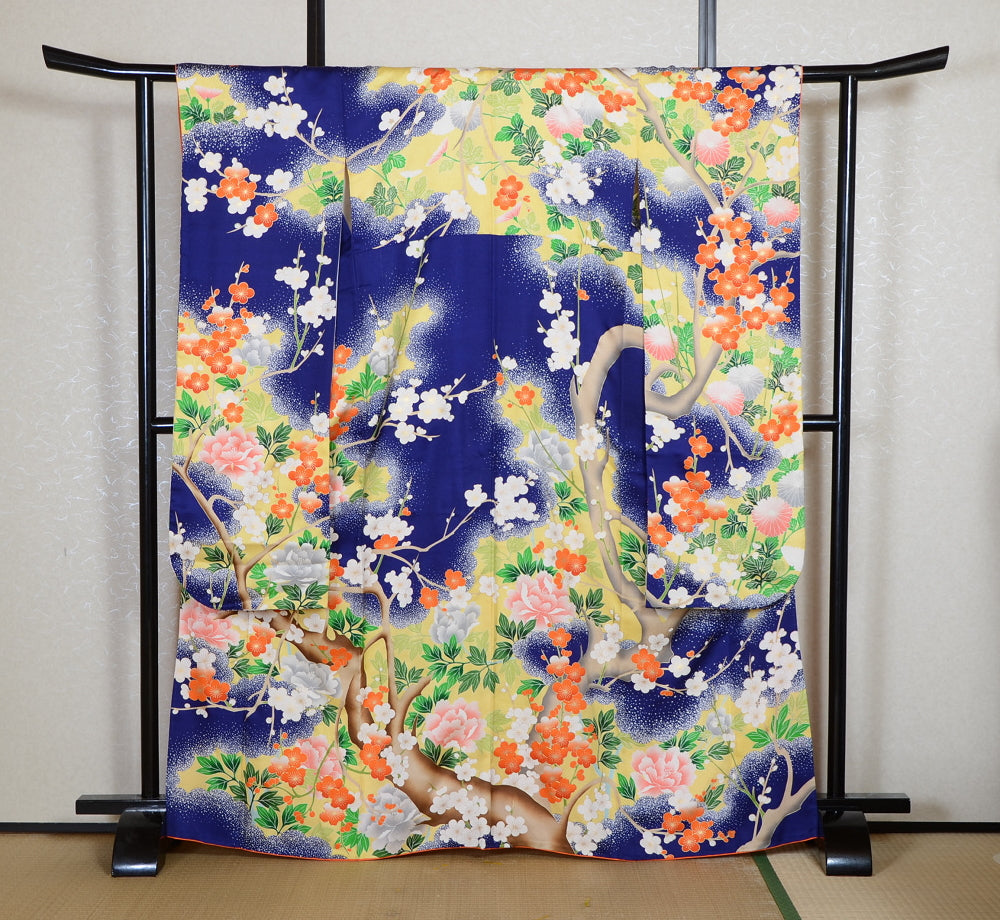 Long-sleeved kimono 6 items set / Furisode / FK#2-332