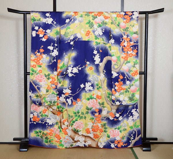 Long-sleeved kimono 6 items set / Furisode / FK#2-332