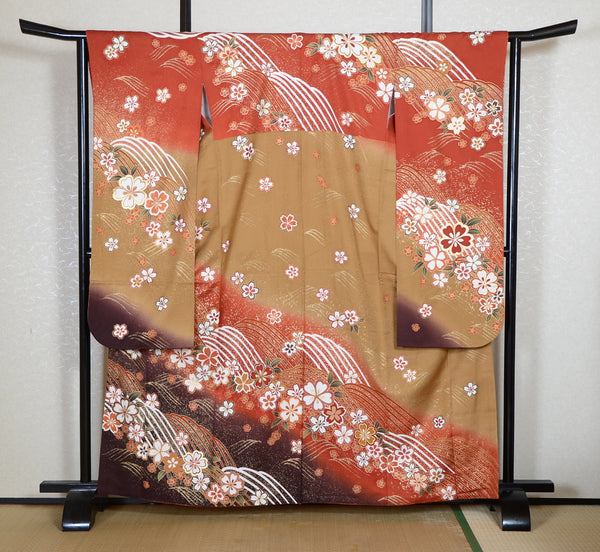 Long-sleeved kimono 6 items set / Furisode / FK#2-207