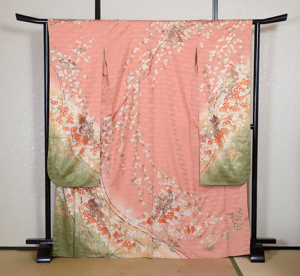 Long-sleeved kimono 6 items set / Furisode / FK#2-353