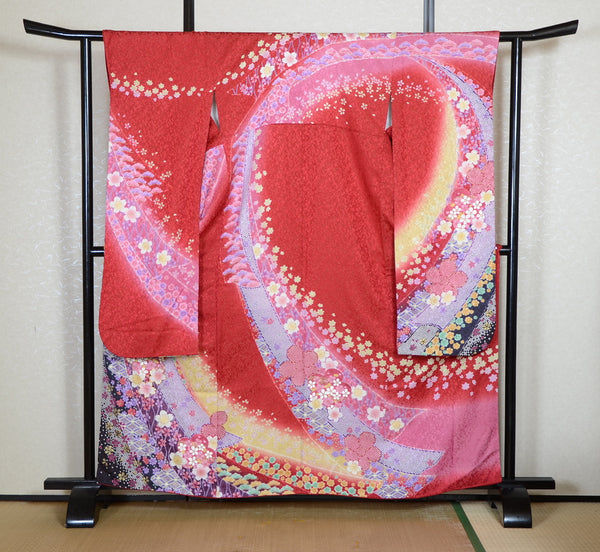 Long-sleeved kimono 6 items set / Furisode / FK#2-278