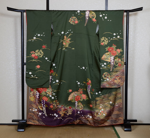 Long-sleeved kimono 6 items set / Furisode / FK#2-334