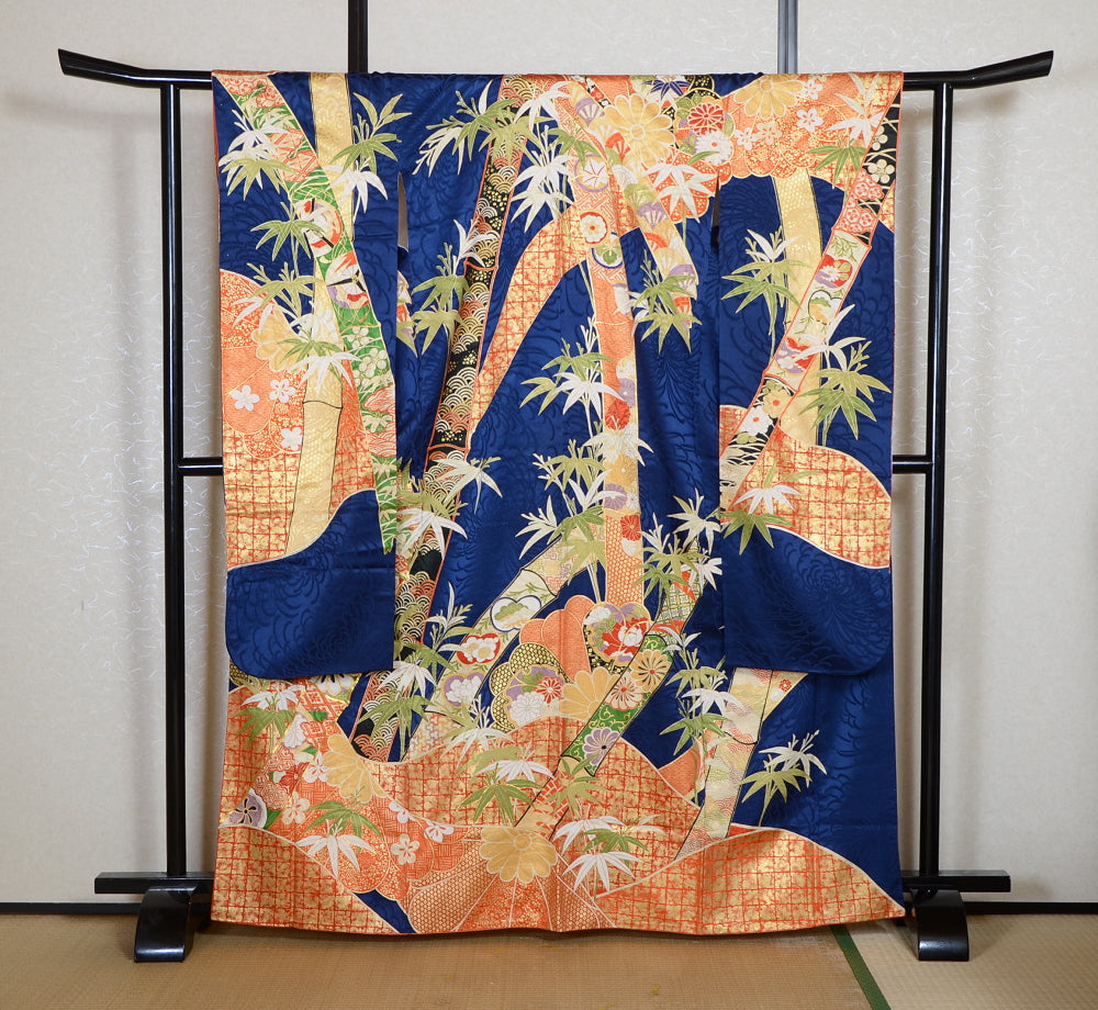 Long-sleeved kimono 6 items set / Furisode / FK#2-356