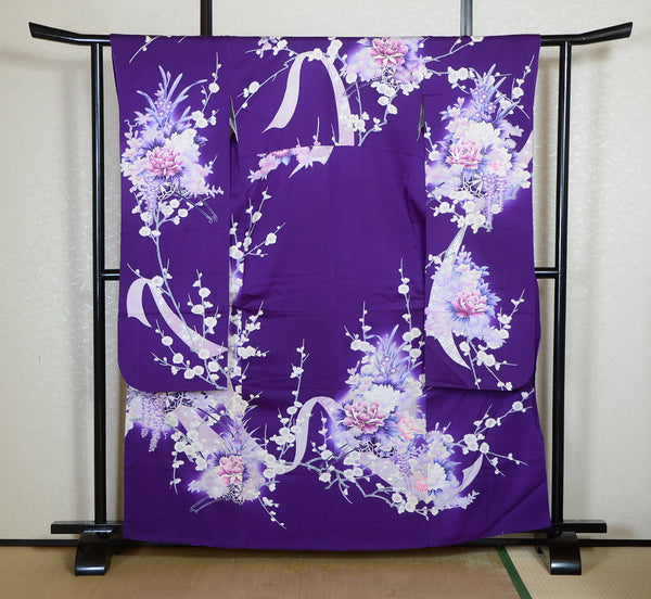 Long-sleeved kimono 6 items set / Furisode / FK#2-296