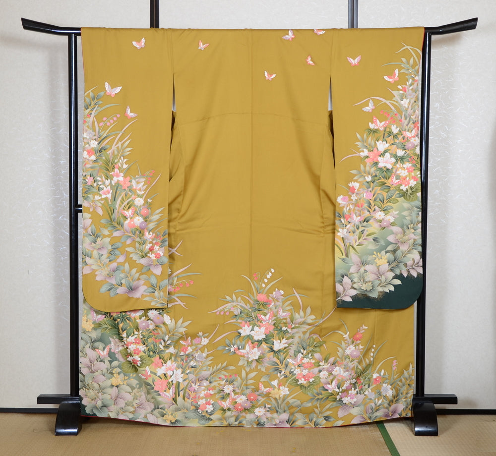Long-sleeved kimono 6 items set / Furisode / FK#2-181
