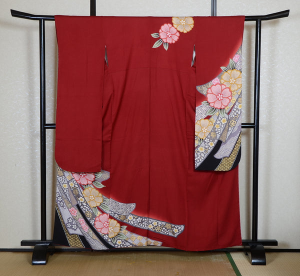 Long-sleeved kimono 6 items set / Furisode / FK#2-210