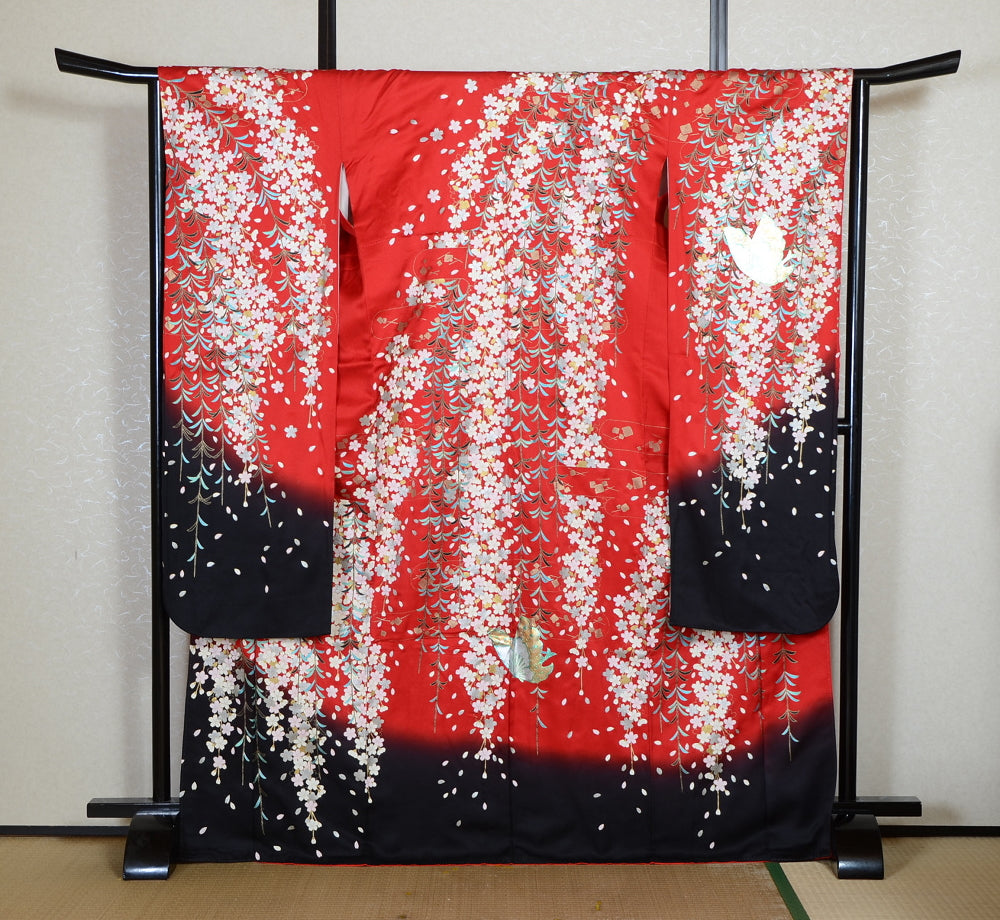 Long-sleeved kimono 6 items set / Furisode / FK#2-345