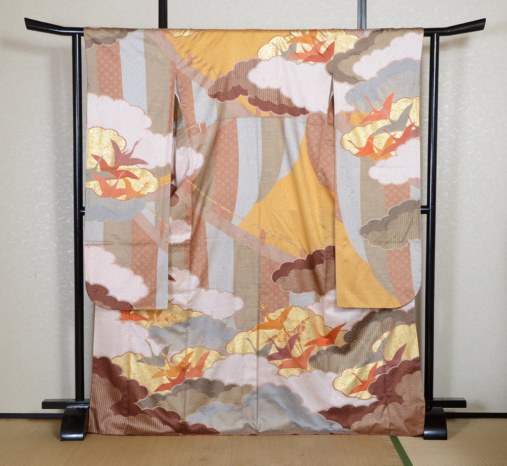 Long-sleeved kimono 6 items set / Furisode / FK#2-328