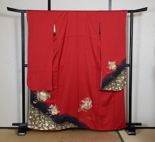 Long-sleeved kimono 6 items set / Furisode / FK#2-333
