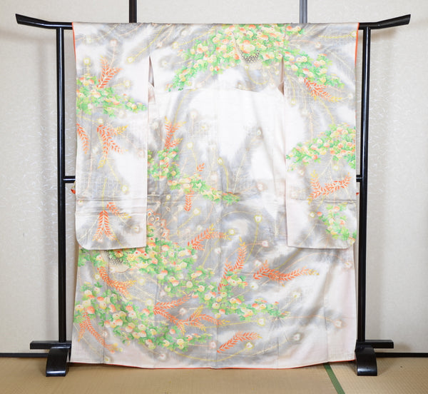 Long-sleeved kimono 6 items set / Furisode / FK#2-159