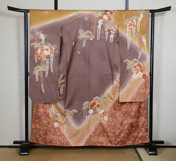 Long-sleeved kimono 6 items set / Furisode / FK#2-203