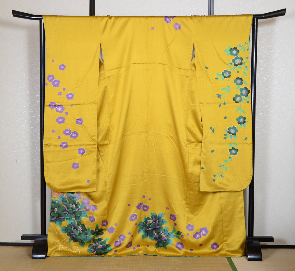 Long-sleeved kimono 6 items set / Furisode / FK#2-217