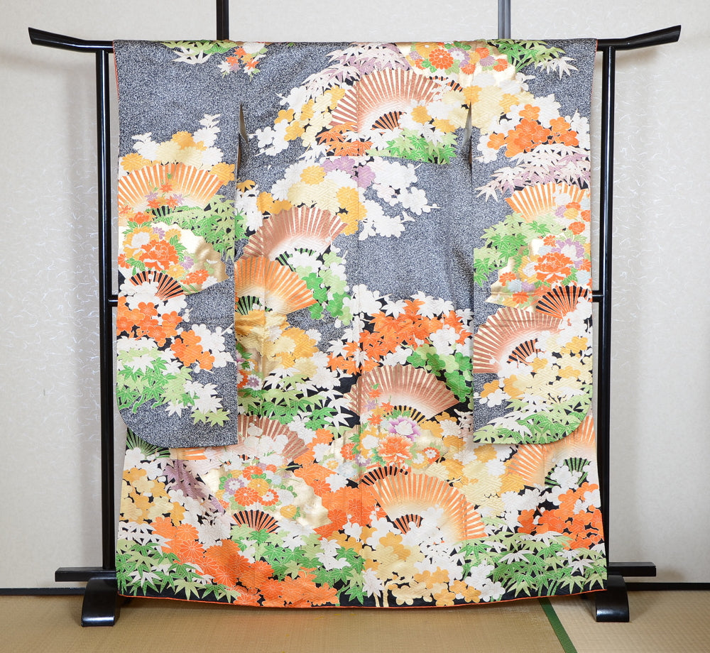 Long-sleeved kimono 6 items set / Furisode / FK#1-973