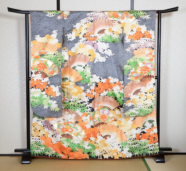 Long-sleeved kimono 6 items set / Furisode / FK#1-973