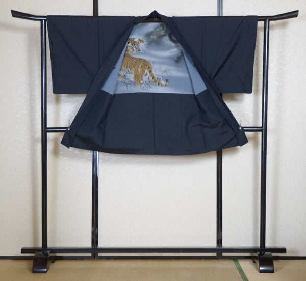 Jacket, kimono, hakama set / JKH #1-522 With Tiger & Dragon Haori