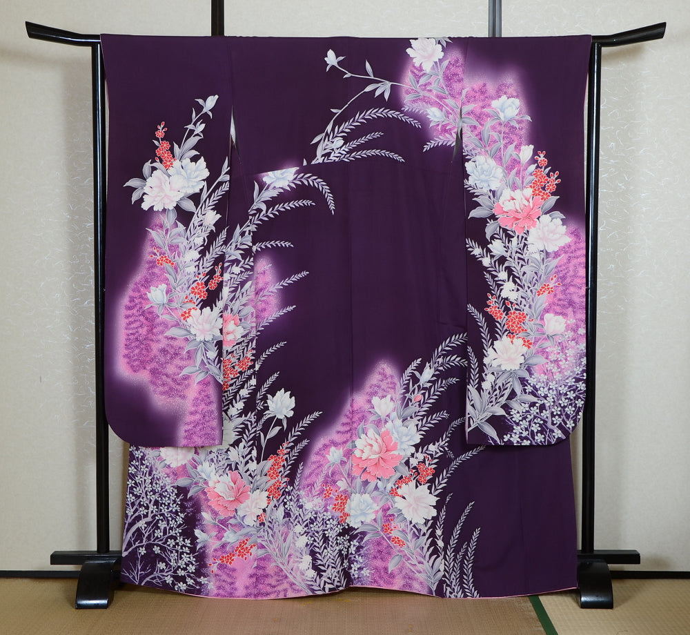 Long-sleeved kimono 6 items set / Furisode / FK#2-244