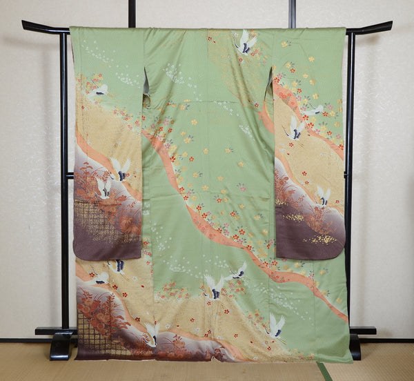 Long-sleeved kimono 6 items set / Furisode / FK#2-341