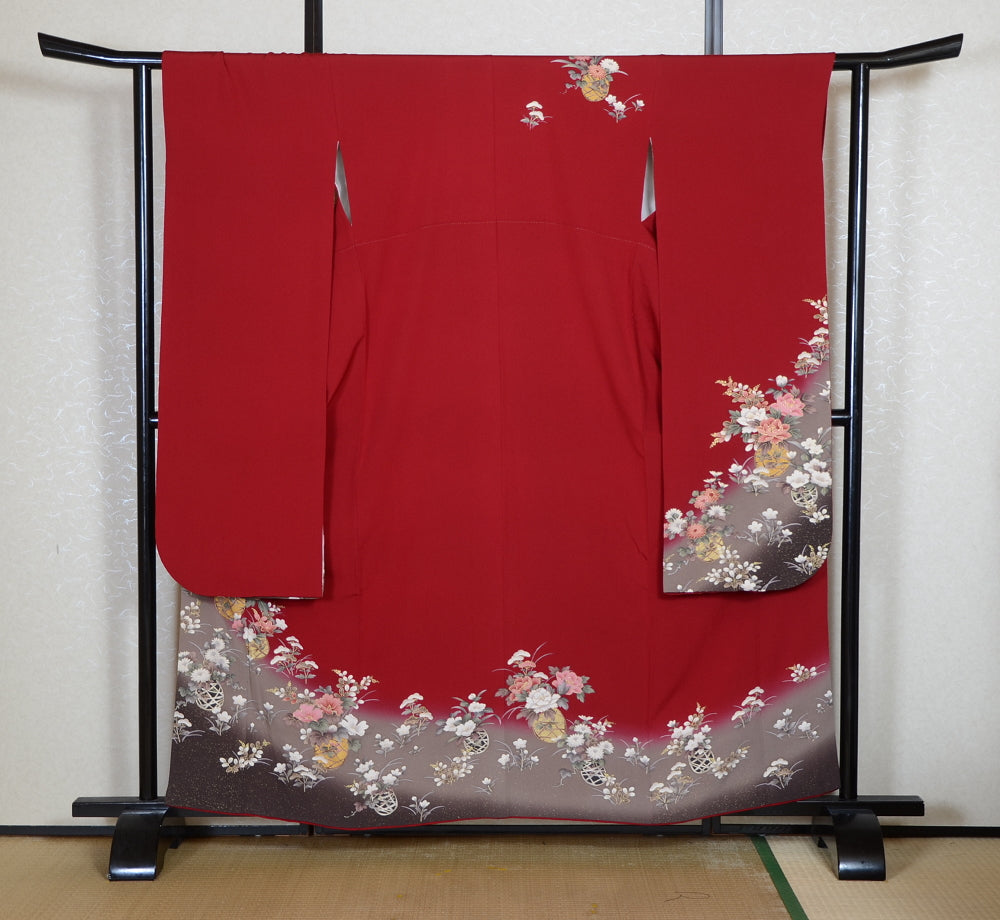 Long-sleeved kimono 6 items set / Furisode / FK#2-290