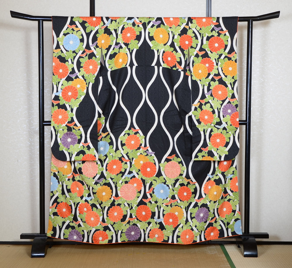 Long-sleeved kimono 6 items set / Furisode / FK#2-102