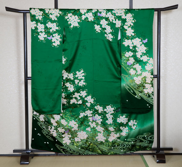 Long-sleeved kimono 6 items set / Furisode / FK#2-225